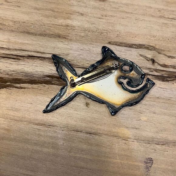 Original Brooch By David Wright Custom Made From ChromePlate NWT - Picture 5 of 7